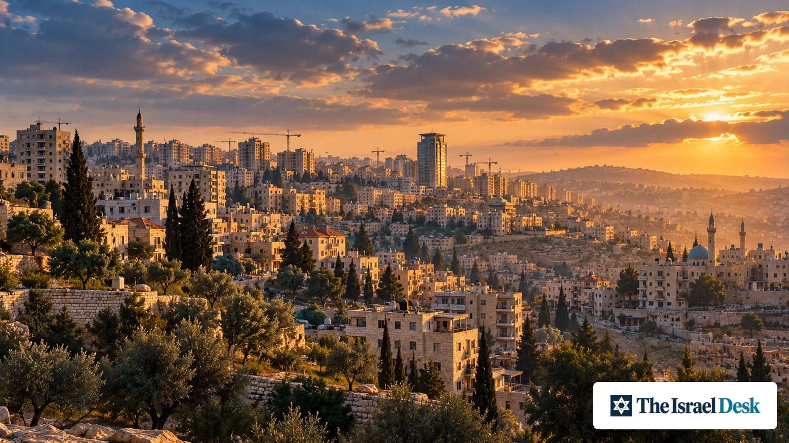 Panorama de Ramala, Cisjordania